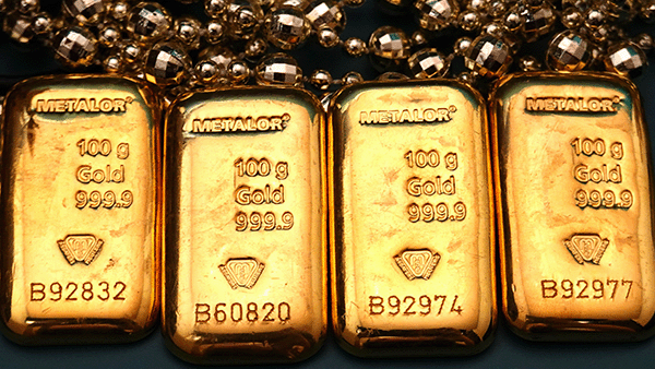 Metalor 100 gram gold bars