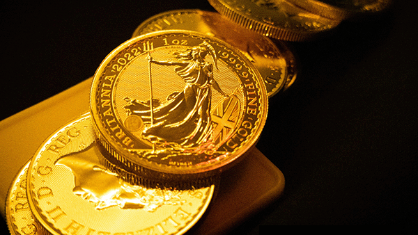 Gold UK Britannia 1 oz coins